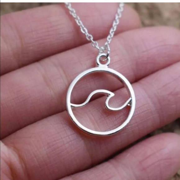 BOGO Ocean Necklace Wave Sea Silver NWT Swim - Picture 3 of 4